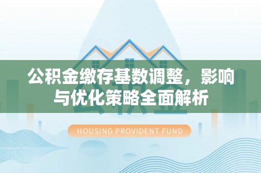 高埗公积金缴存基数调整，影响与优化策略全面解析