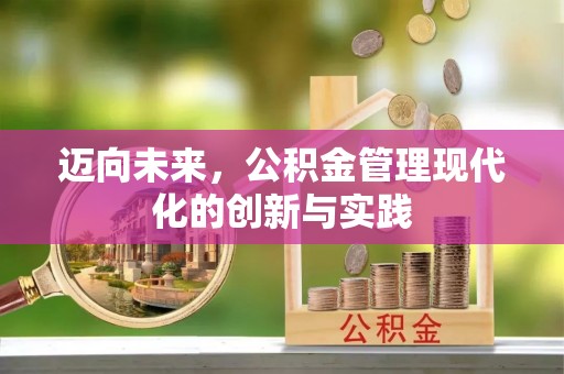 高埗迈向未来，公积金管理现代化的创新与实践