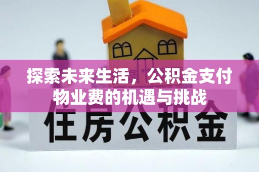 高埗探索未来生活，公积金支付物业费的机遇与挑战