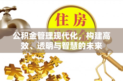 高埗公积金管理现代化，构建高效、透明与智慧的未来