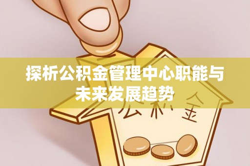 高埗探析公积金管理中心职能与未来发展趋势