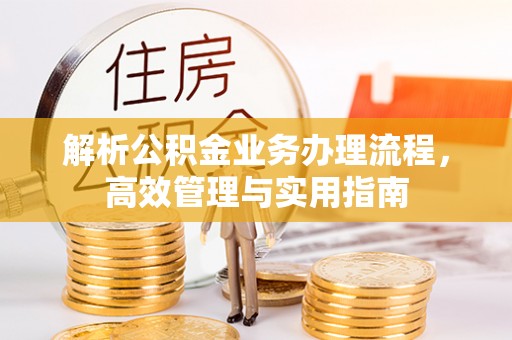 高埗解析公积金业务办理流程，高效管理与实用指南