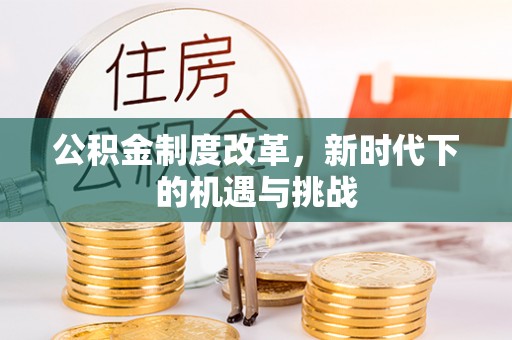 高埗公积金制度改革，新时代下的机遇与挑战