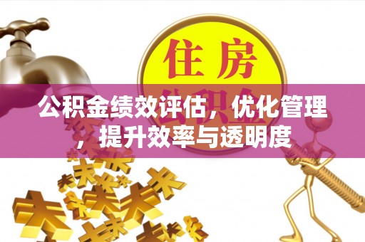 高埗公积金绩效评估，优化管理，提升效率与透明度