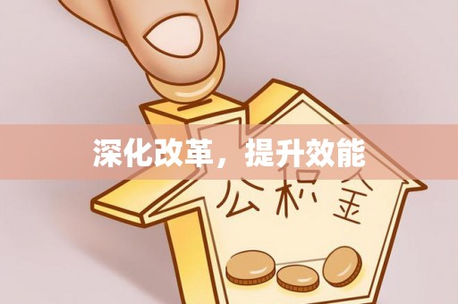 高埗深化改革，提升效能