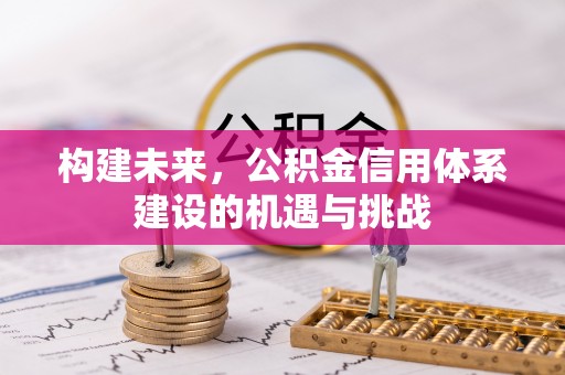 高埗构建未来，公积金信用体系建设的机遇与挑战
