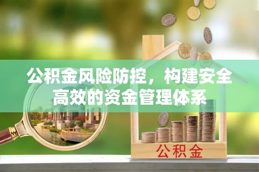高埗公积金风险防控，构建安全高效的资金管理体系