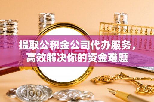 高埗提取公积金公司代办服务，高效解决你的资金难题