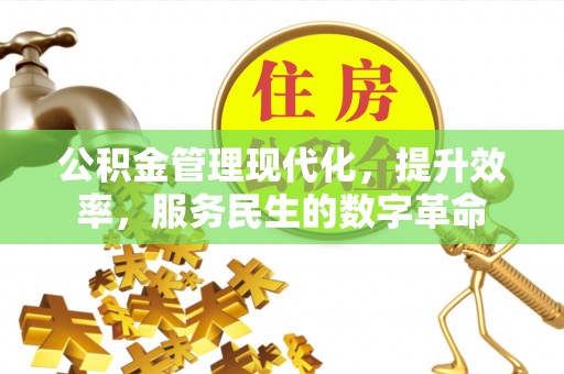 高埗公积金管理现代化，提升效率，服务民生的数字革命