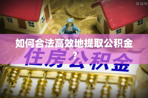 高埗如何合法高效地提取公积金？