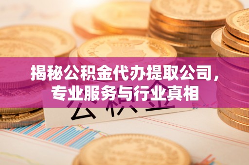 高埗揭秘公积金代办提取公司，专业服务与行业真相