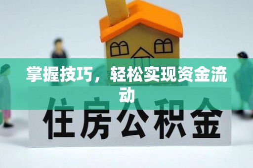 高埗掌握技巧，轻松实现资金流动